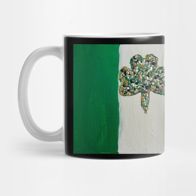 Shamrock in Flag by Shaky Ruthie's Art from the Heart